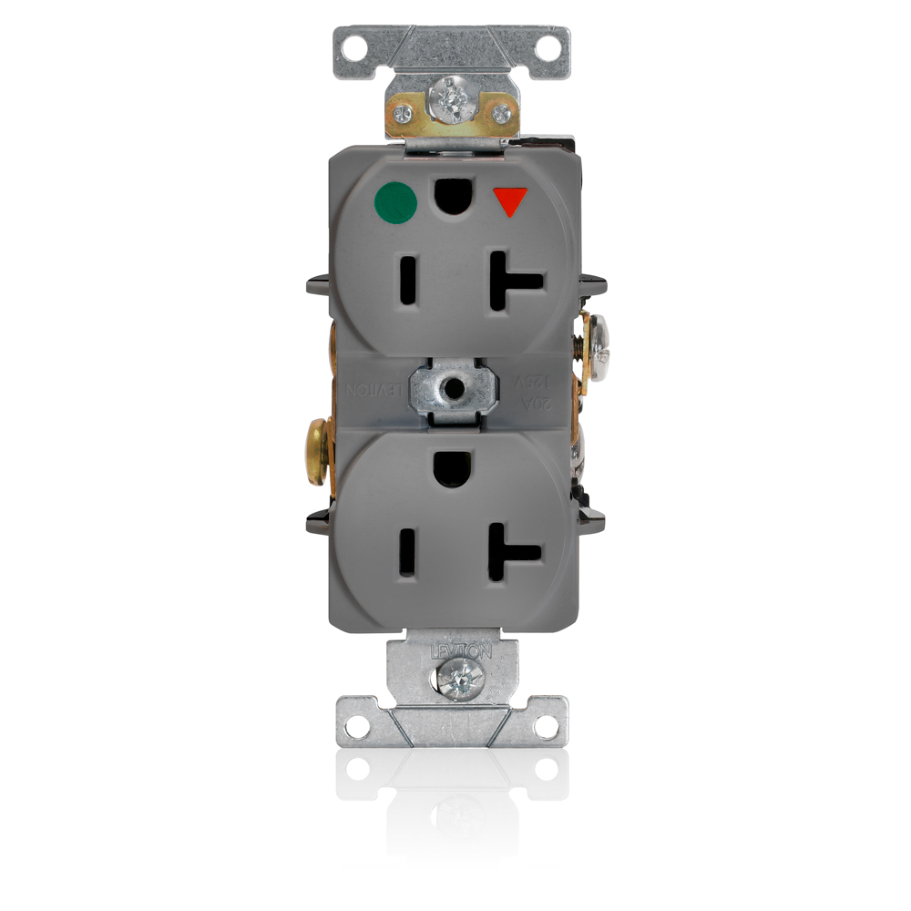 TOMA CORRIENTE DOBLE POL T/A. 20A125VGRISGRADO(INDHOSP) Cat. No. 8300IGG Elecsum S.A. TOMA CORRIENTE DOBLE POL T/A. 20A125VGRISGRADO(INDHOSP) Cat. No. 8300IGG Elecsum S.A.