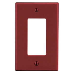 Placa de pared, 1 módulo, 1) Decorador, Rojo CAT. NO. P26R